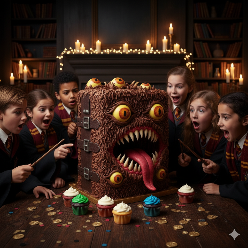 Harry Potter Cake 10 Book of Monsters Cake 📚