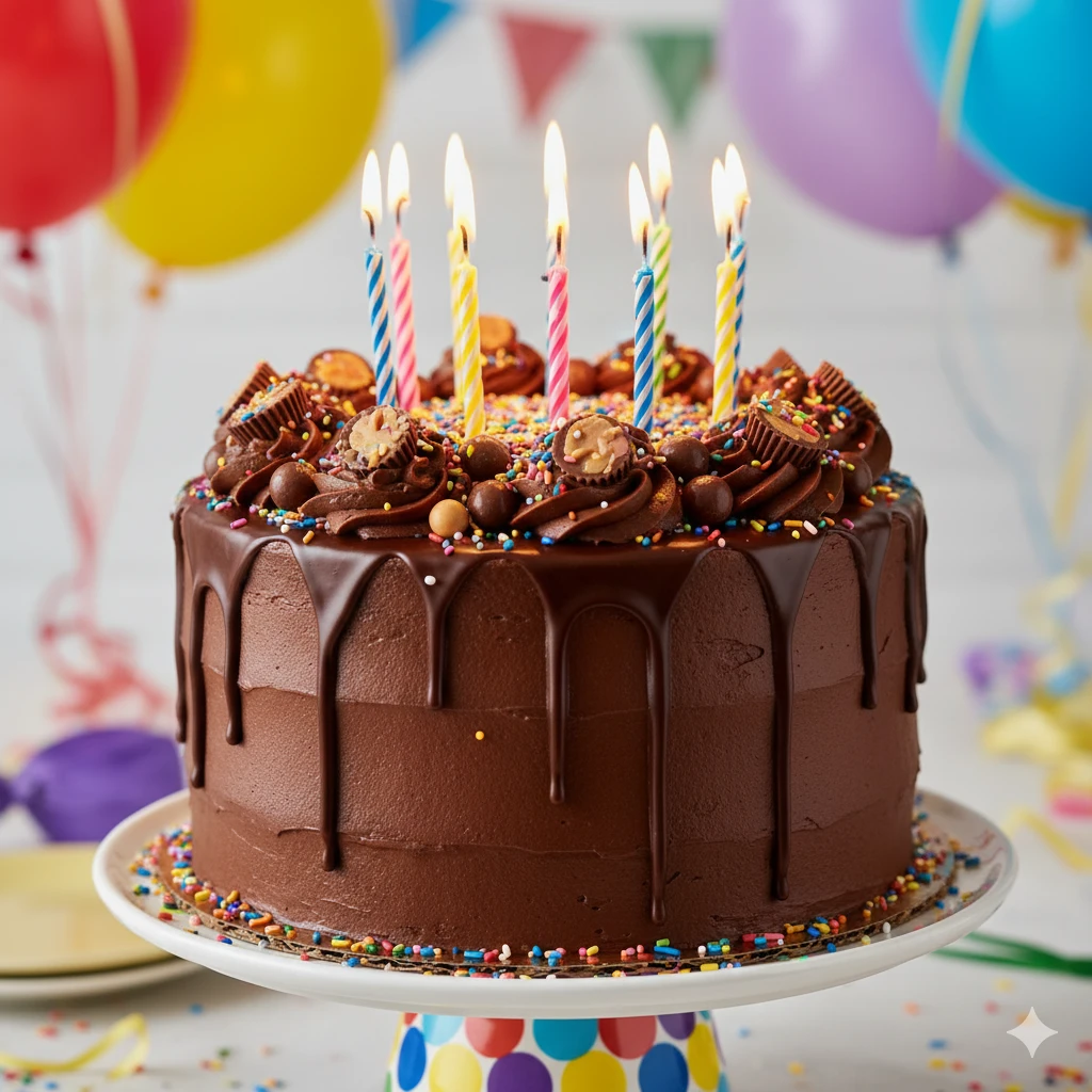 Birthday Chocolate Cake

