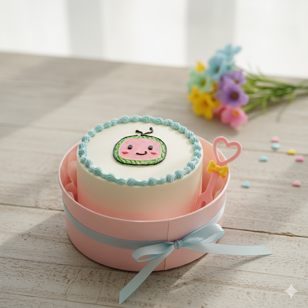 Minimalist Cocomelon Cake 🎨