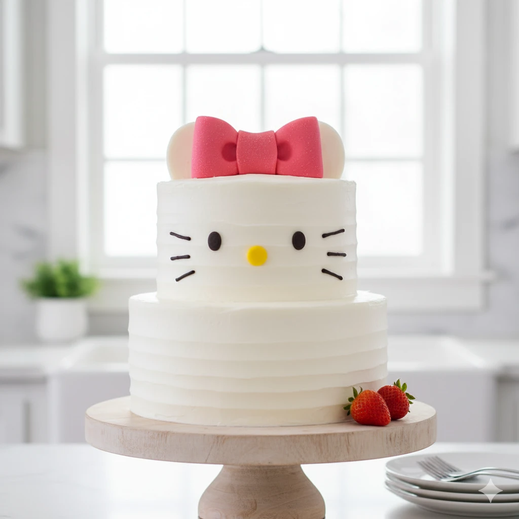 Simple Hello Kitty Cake Design