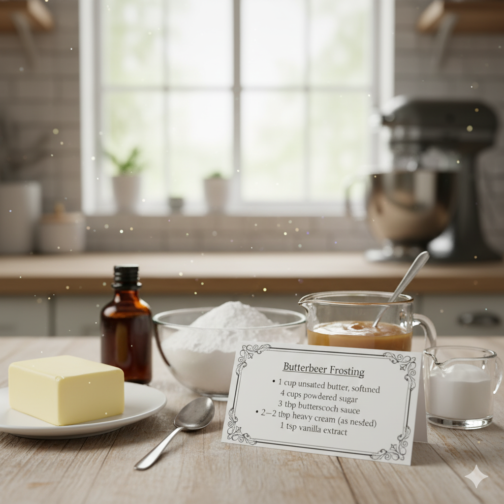 Harry Potter Cake 4 Butterbeer Frosting 🧈🍺