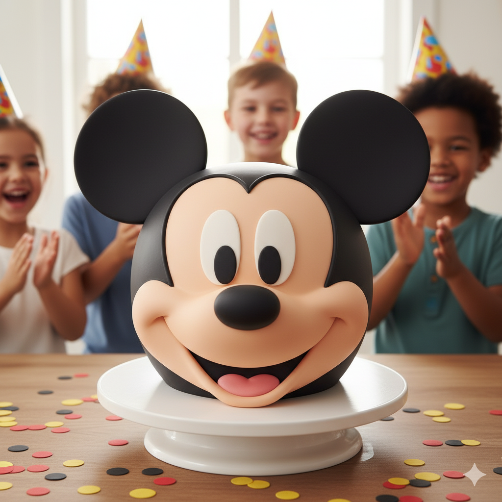 3D Mickey Mouse Cake 🧸
