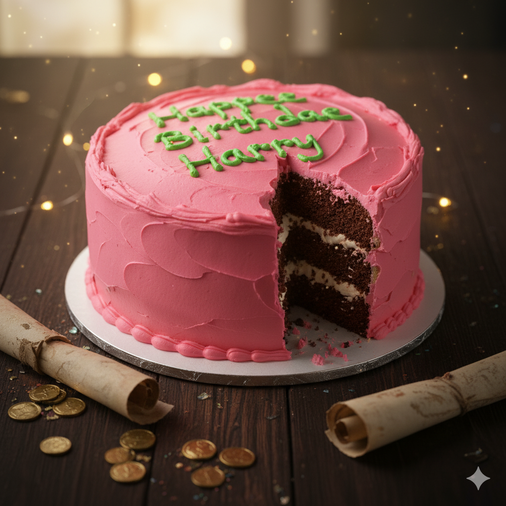 Harry Potter Cake 6 Happee Birthdae Harry Cake 🎉
