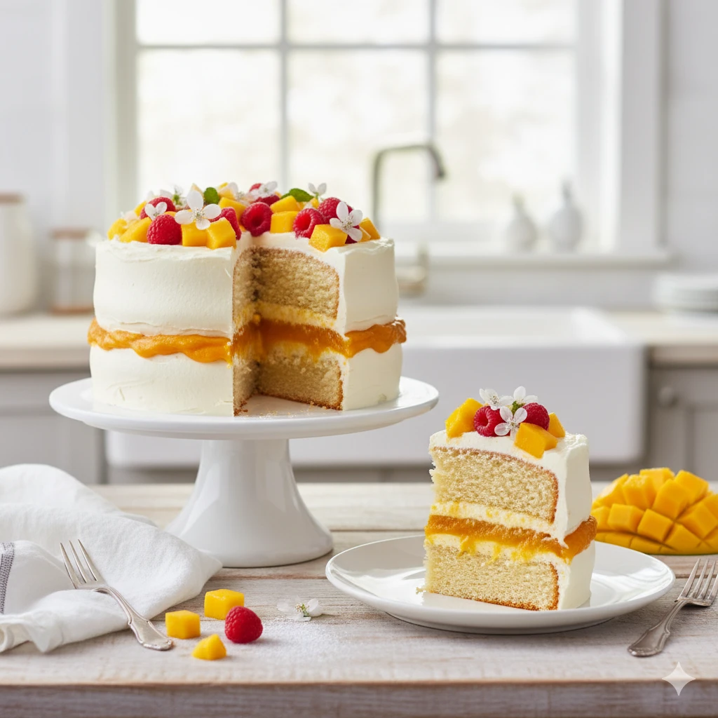 Mango Cream Cake