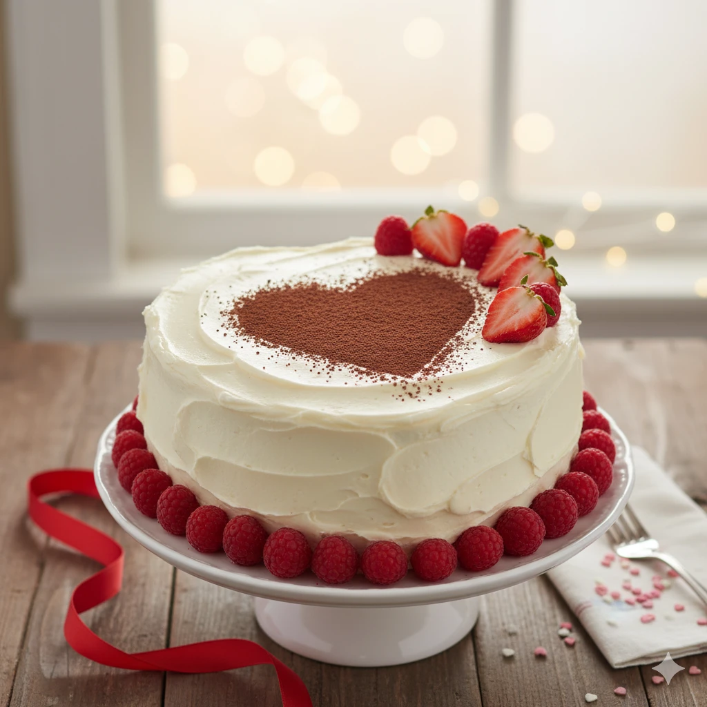 Red Velvet Valentine Cake