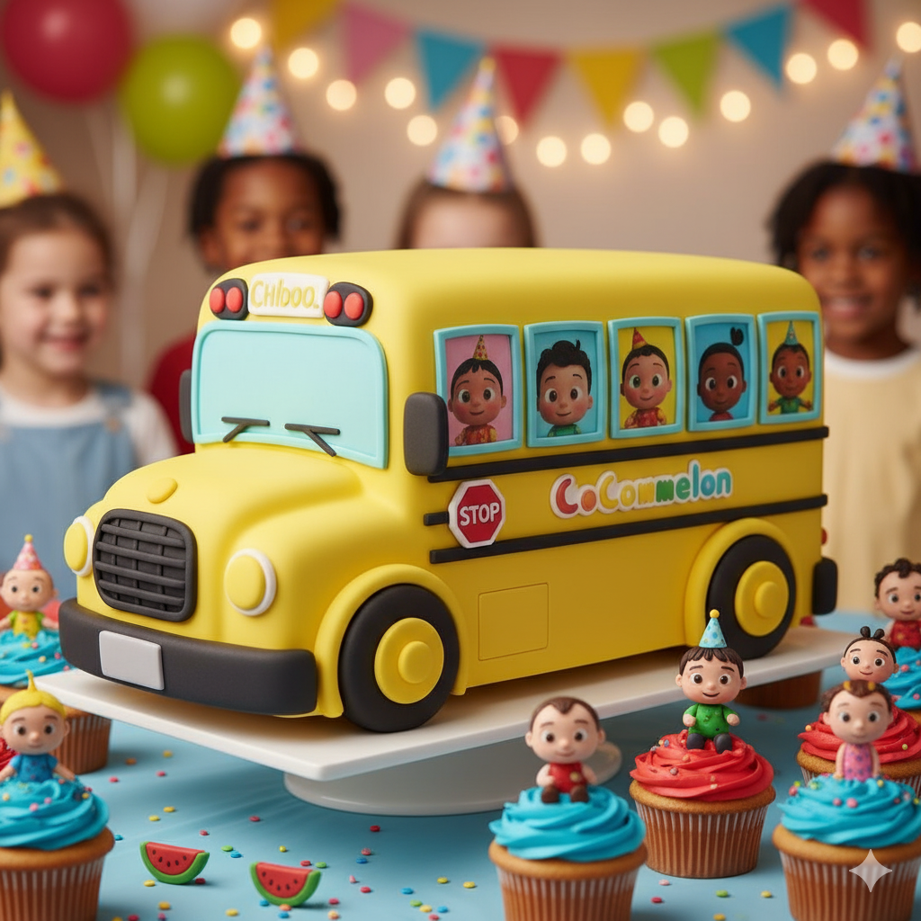Cocomelon Bus Cake 🚌