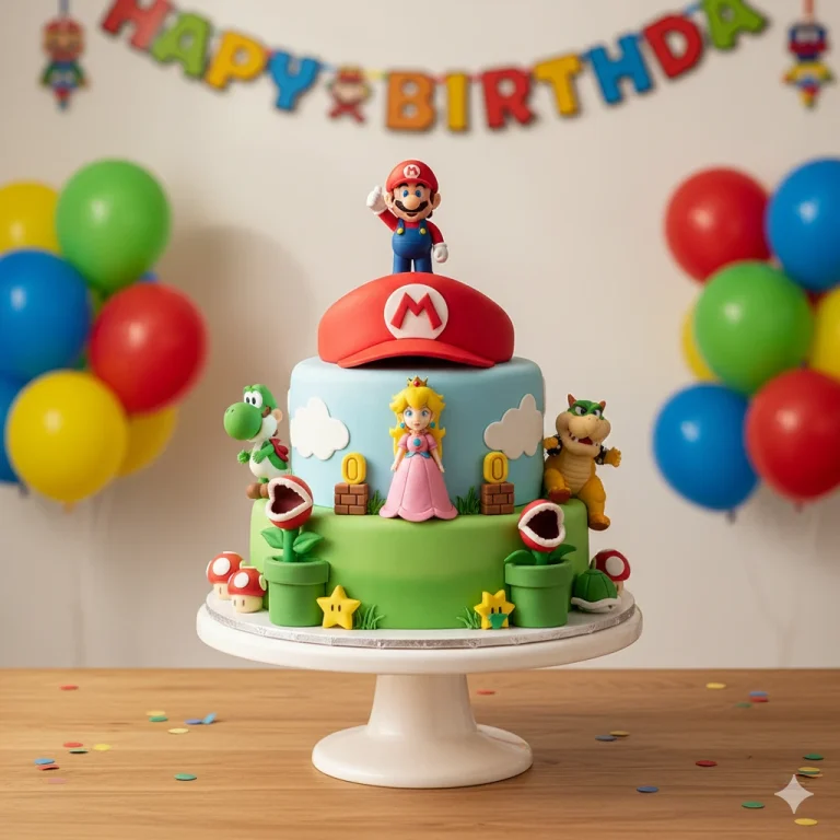Mario birthday cake