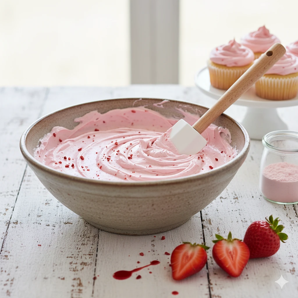 🍓 Strawberry Cream Cheese Frosting