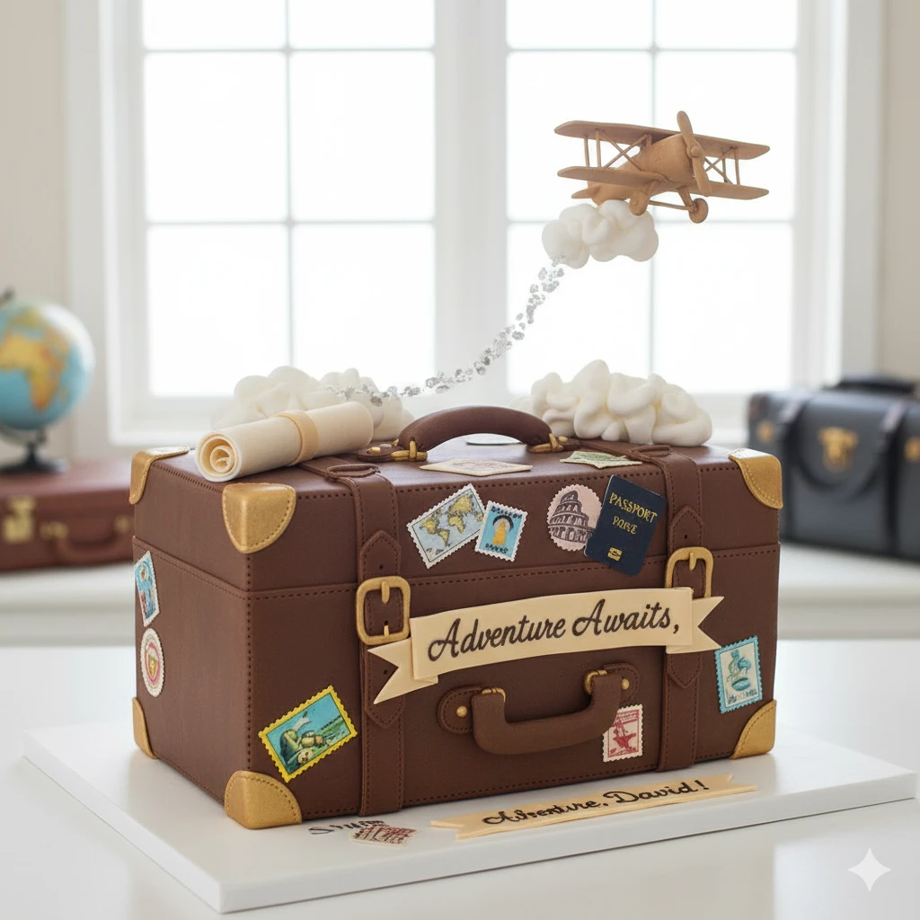 3. Travel Adventure Cake