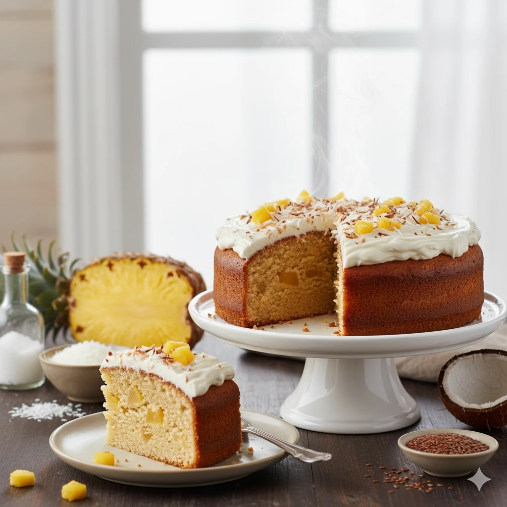 🍰 Gluten-Free / Vegan Pineapple Cake