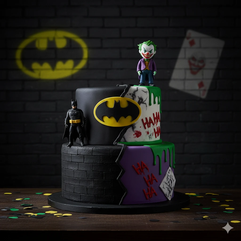 3. Batman vs. Joker Cake

