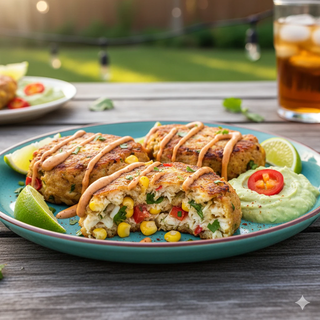 🌽 Southwest Crab Cakes