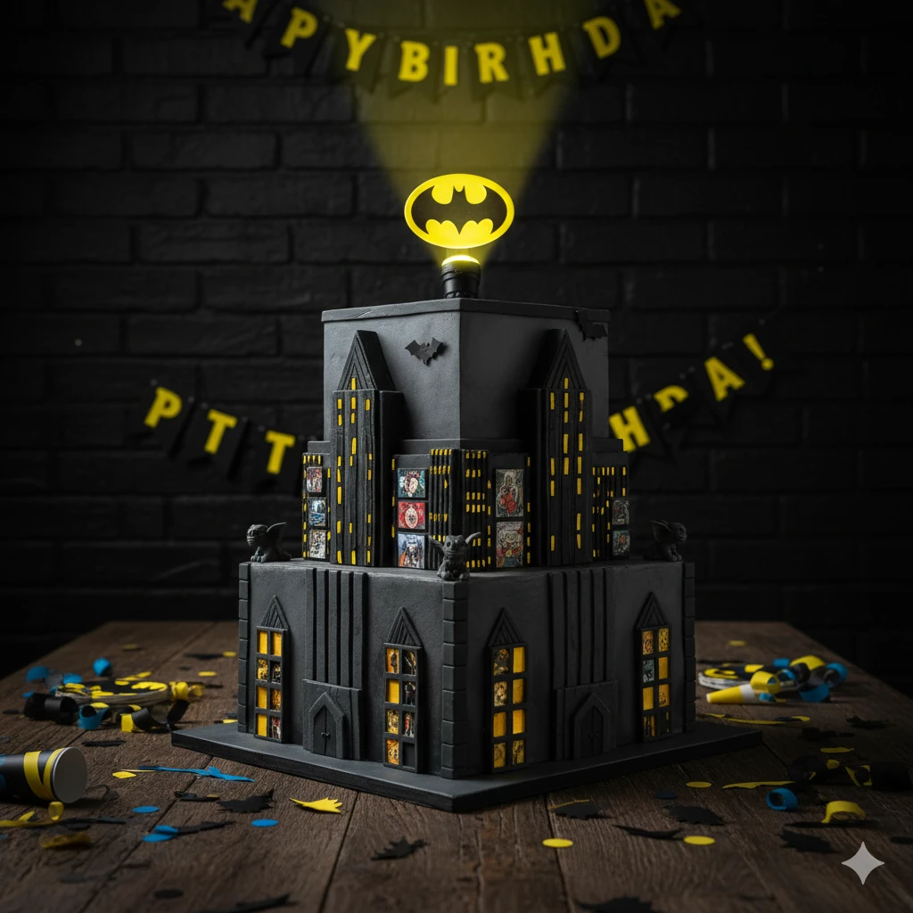 5. Gotham City Cake
