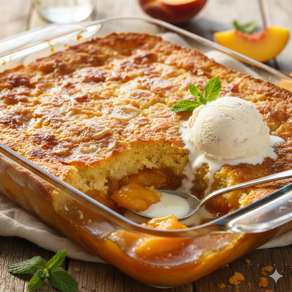 Peach Cobbler Dump Cake