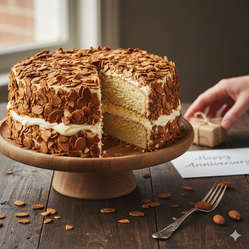 🌰 Burnt Almond Torte