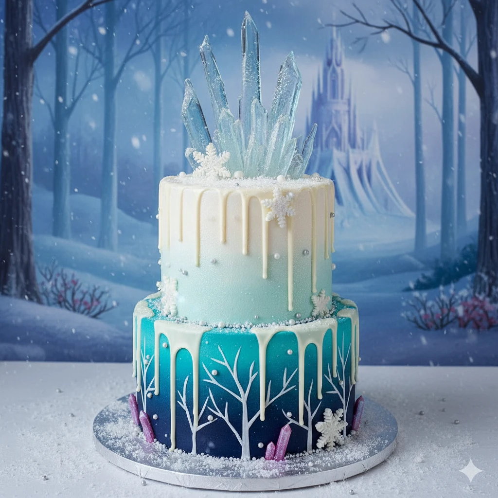 Frozen Drip + Shard Fusion Cake: