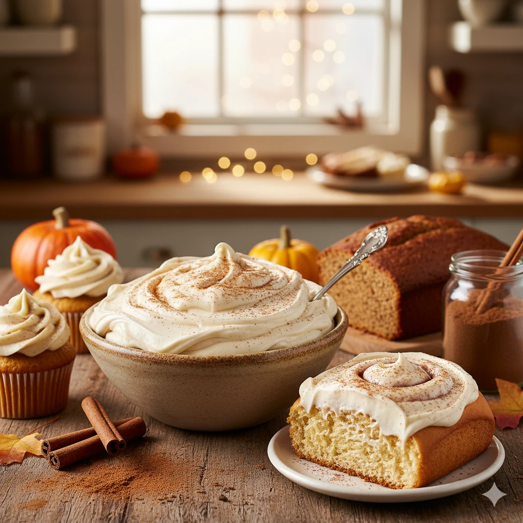 🌿 Cinnamon Cream Cheese Frosting