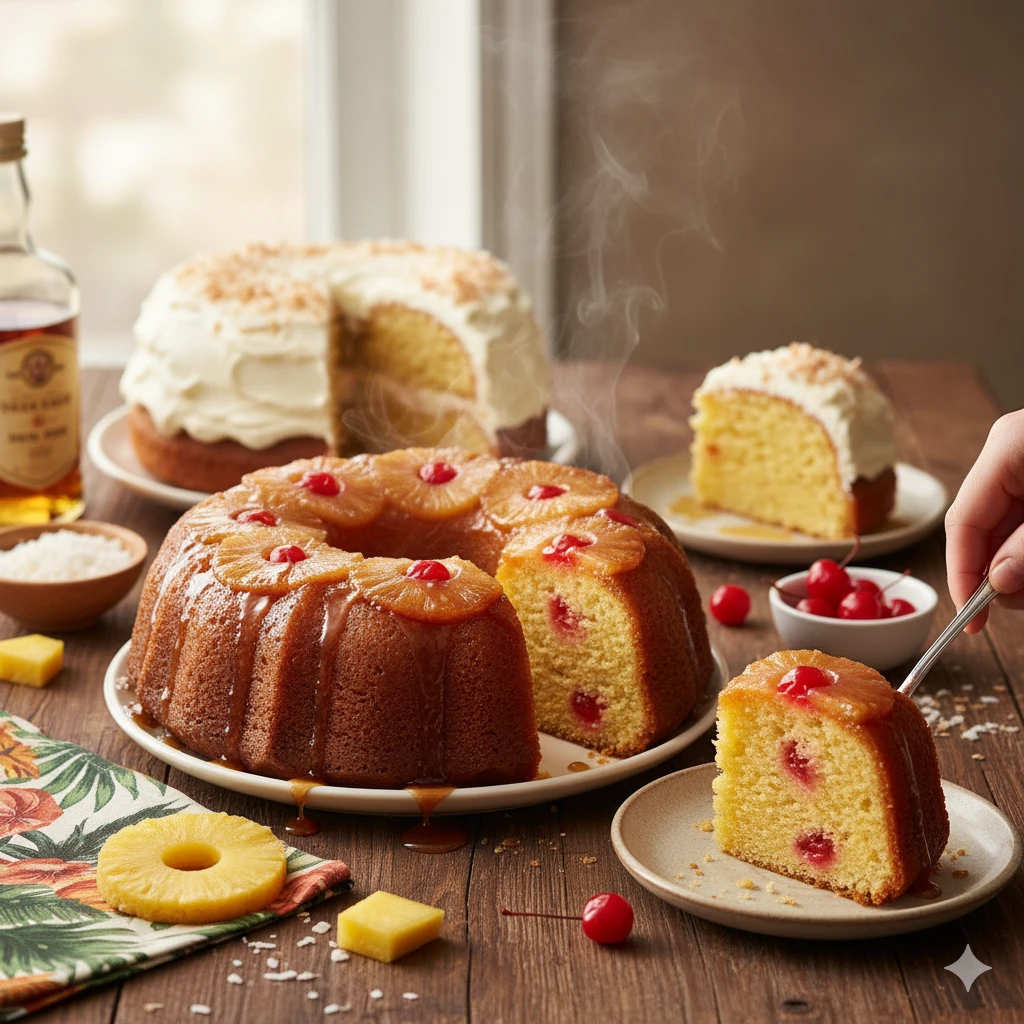 🍍 Pineapple Cake: Tropically Sweet, Moist & Inviting

