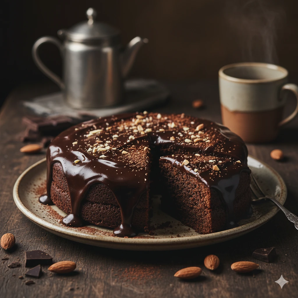 🍫 Chocolate Almond Cake