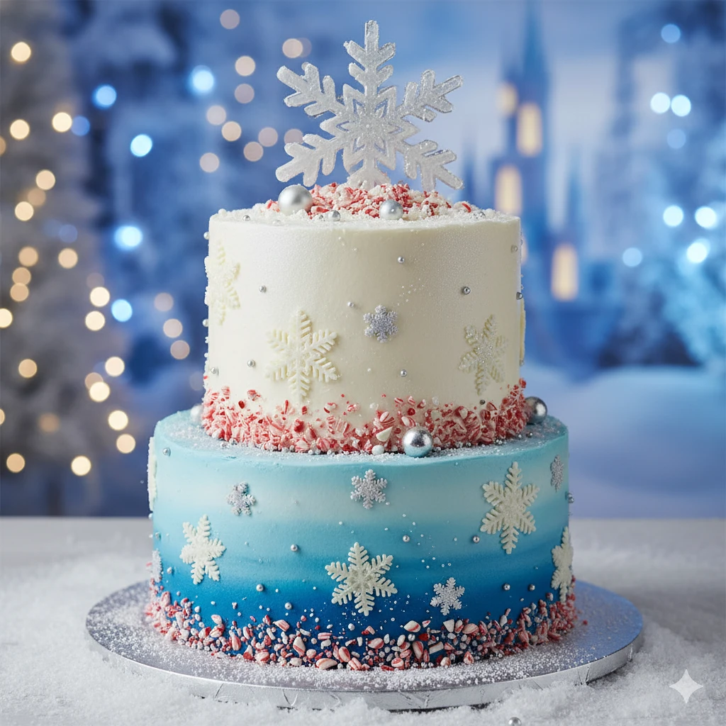 Frozen Christmas Cake:

