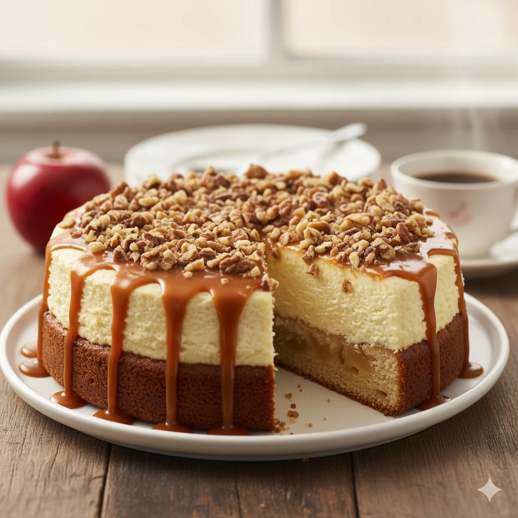 Apple Cake 9 🍮 Apple Cheesecake Fusion