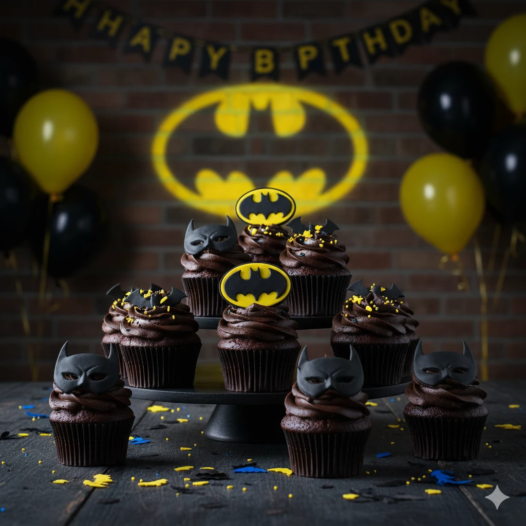 6. Batman Cupcakes