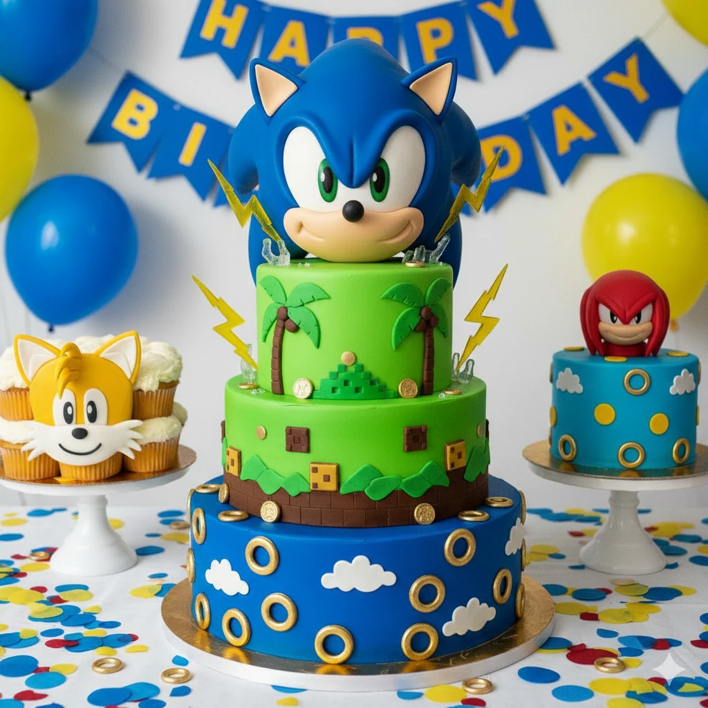 🎂 Multi-Tier Sonic Cake Concepts