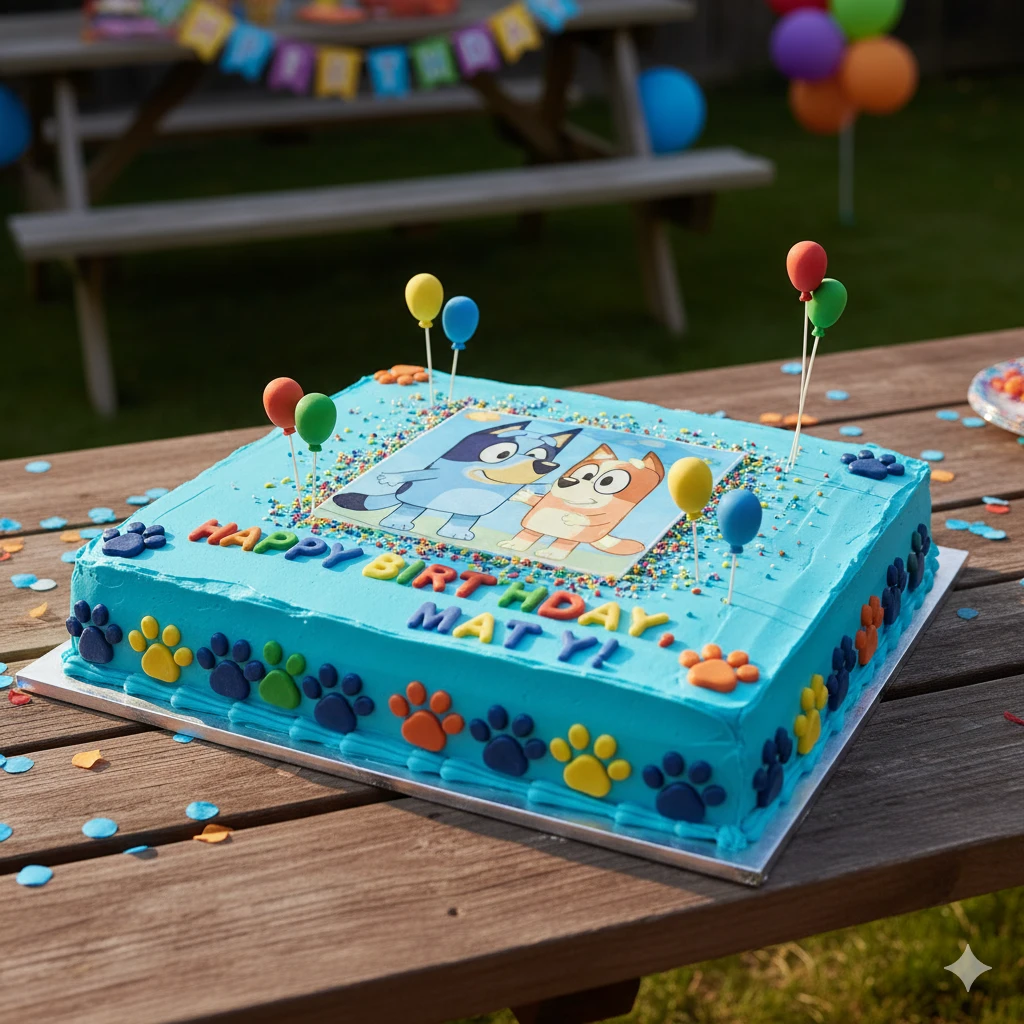Bluey Sheet Cake Ideas